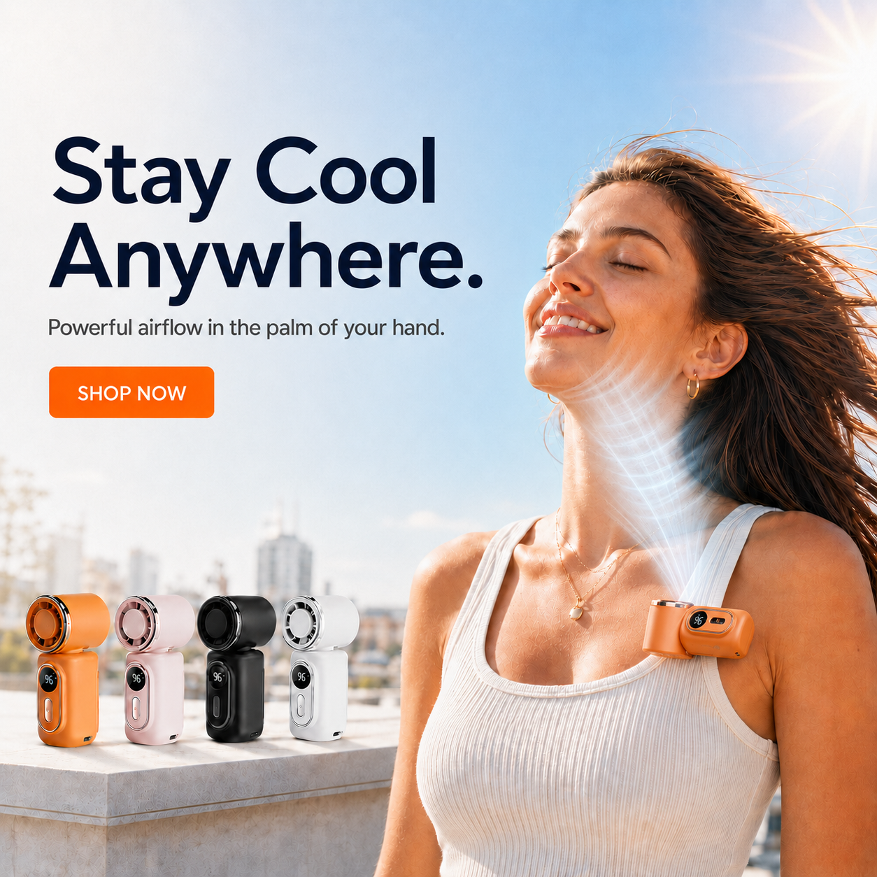 🔥Last Day 50% OFF💦Summer Heat? 💦✨Clip On Instant Cooling Anywhere✨