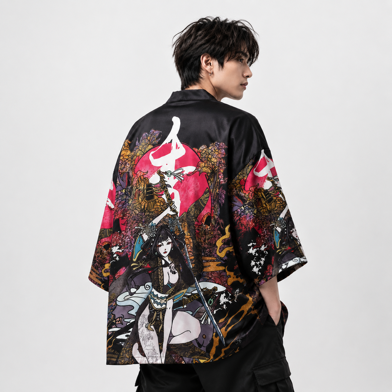 Traditional Japanese Samurai Kimono