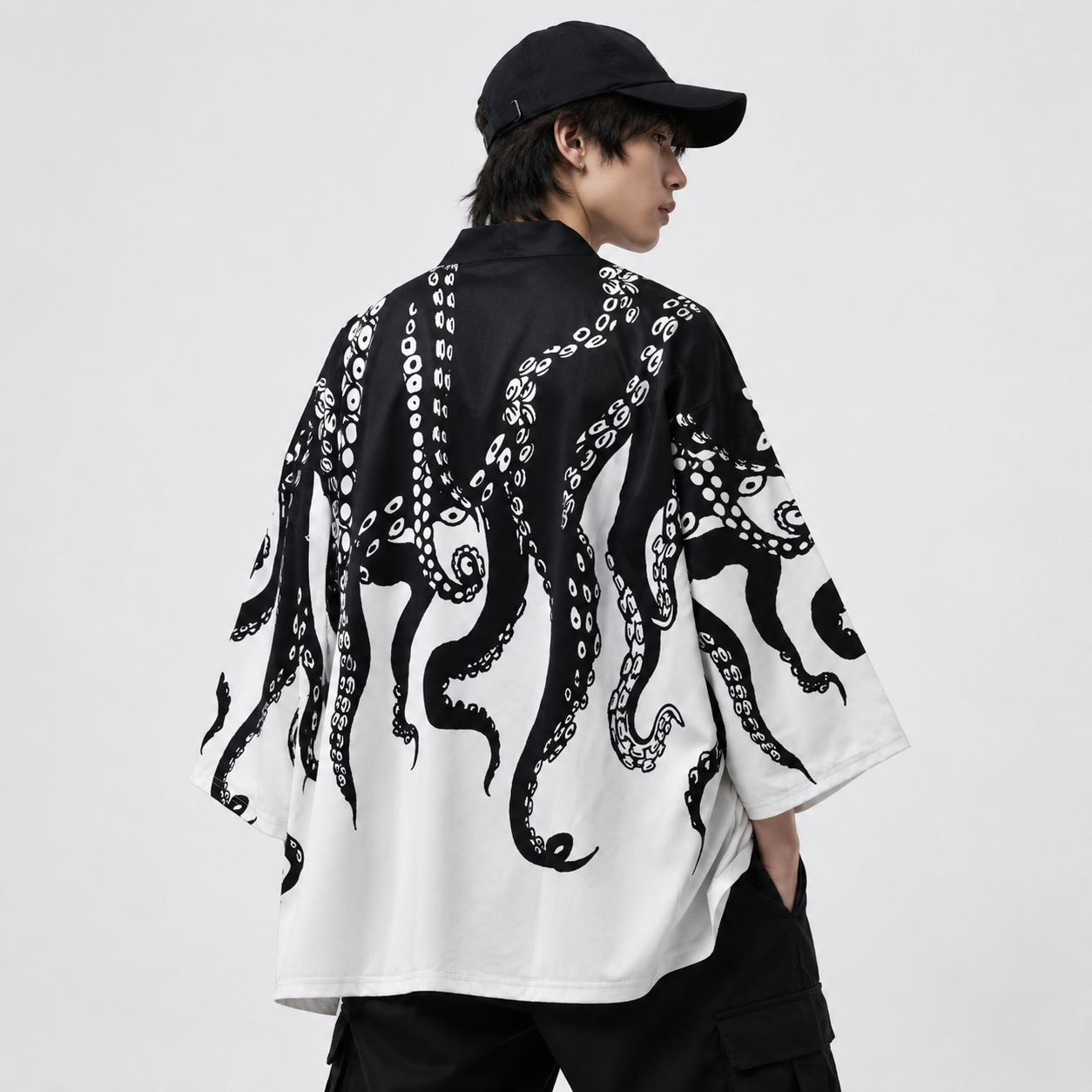 Kimono Japanese Octopus Prints