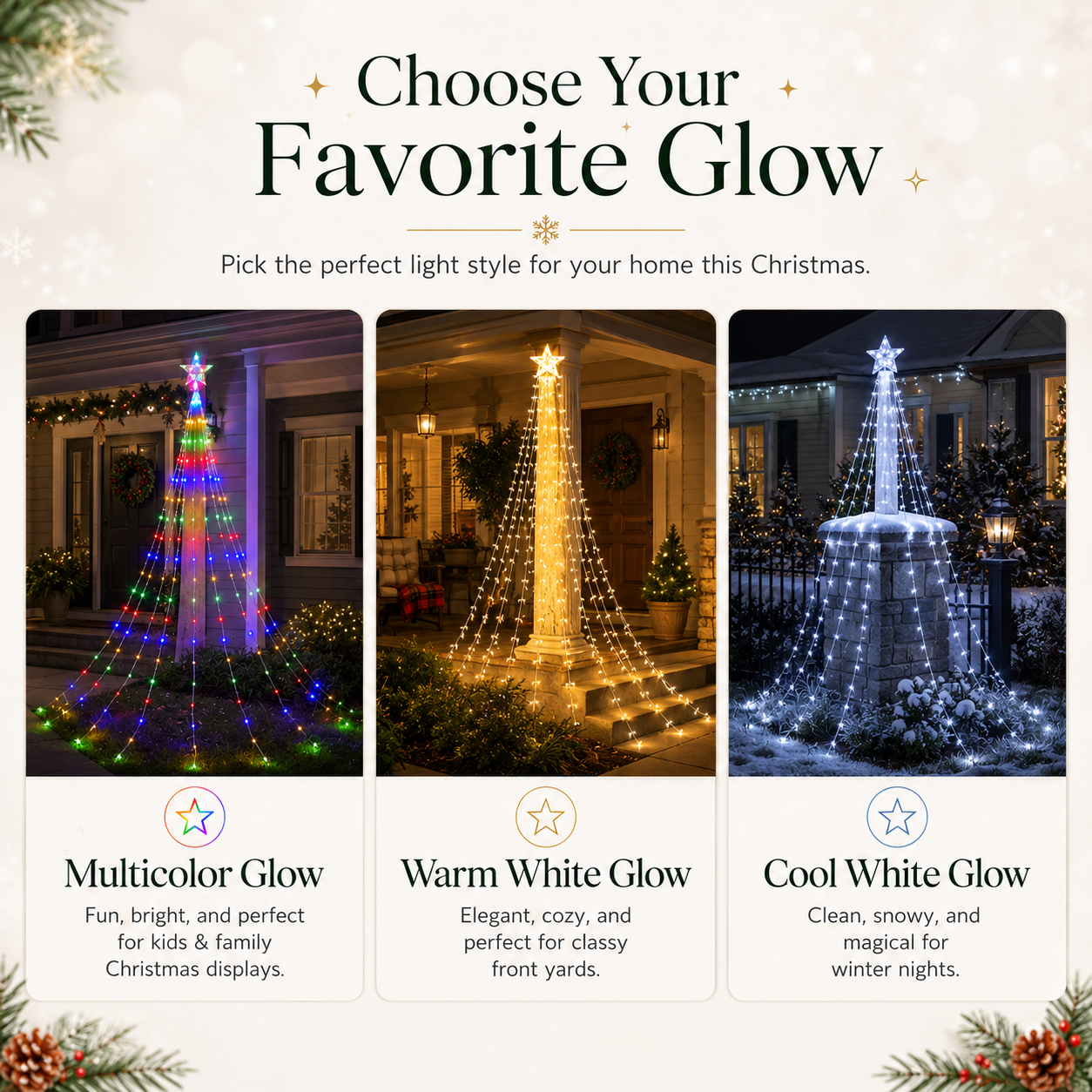 🔥Limited 50% OFF✨Outdoor Star Tree Lights🌟 – 🌈A Magical Light Show For Your Yard, Patio & Garden🌈