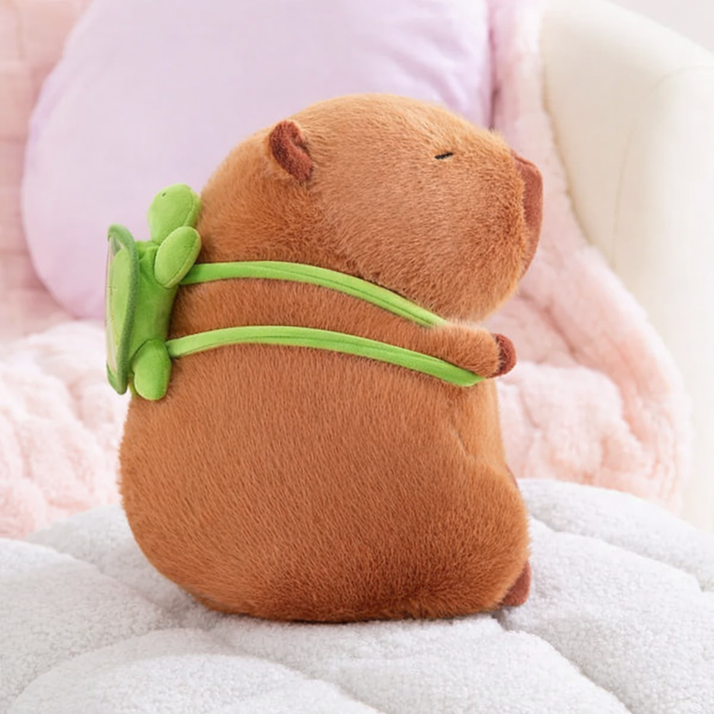 The Adorable Capybara Turtle Back Pack Plushies