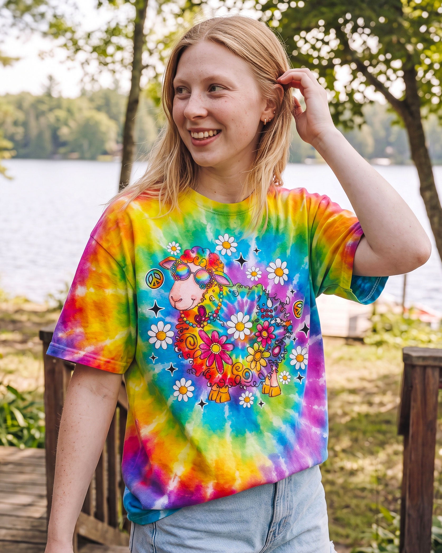 I'M NOT THE BLACK SHEEP TIE DYE ALL OVER PRINT - TLNO2707263