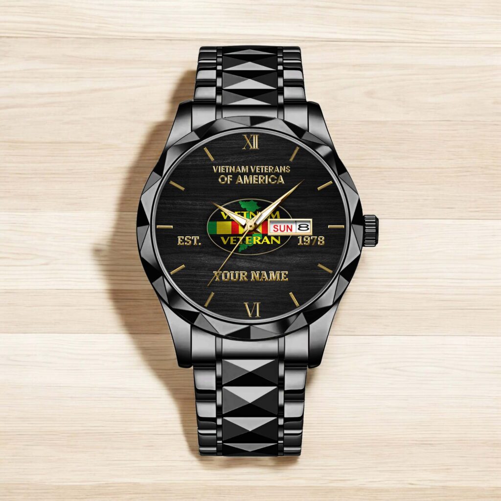 Personalized Vietnam Veterans of America Quartz Watch - Custom Name & Service Year