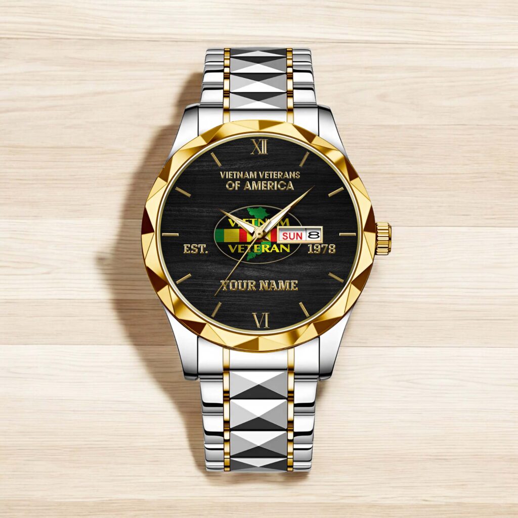 Personalized Vietnam Veterans of America Quartz Watch - Custom Name & Service Year