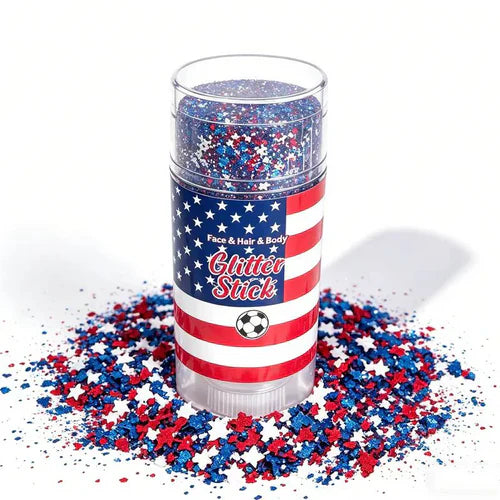 🦅4th of July Glitter Stick✨🔔Red, White & Blue Body & Hair Sparkle