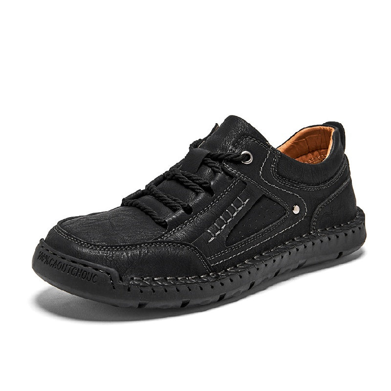 ⏰Limited-Time 70% OFF– Men’s Handmade Orthopedic Leather Shoes Wide Toe Box, Waterproof, Arch Support & Pressure Relief