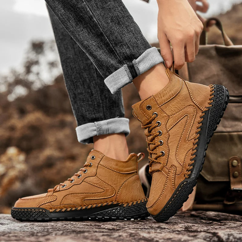 Premium Leather Hiking Boots