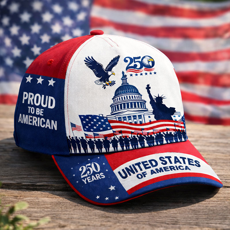 American Landmark Patriotic Celebration Baseball Cap