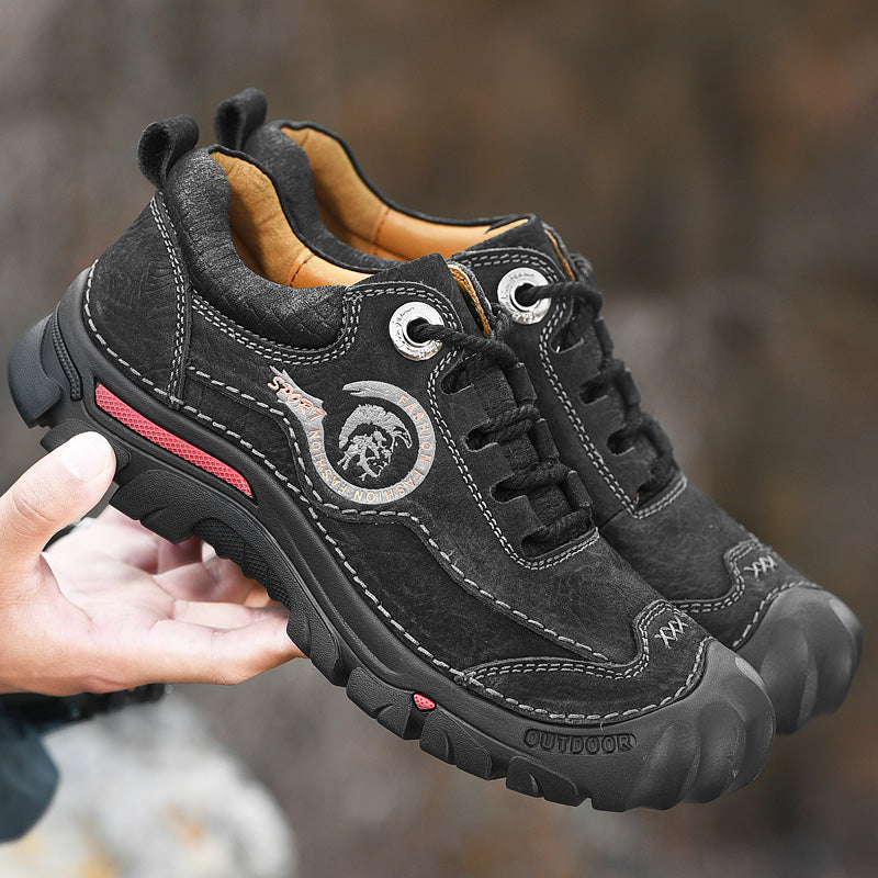 ⏰Limited-Time 70% OFF – Men’s Safety Toe Leather Work Shoes – Wide Toe, Waterproof, Slip-Resistant& All-Day Comfort