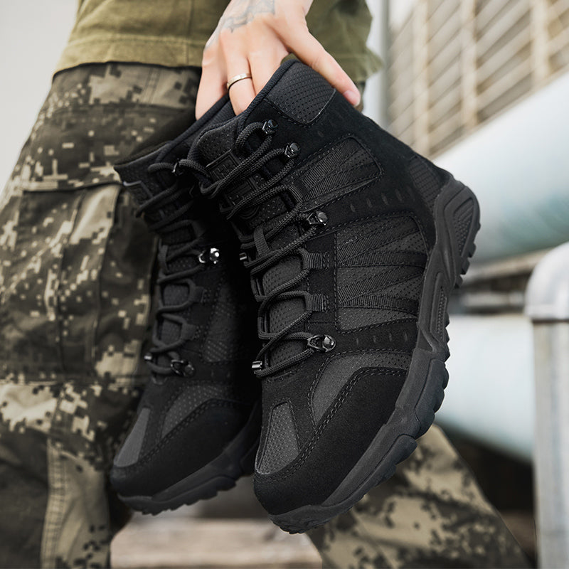 Men’s Tactical Work & Hiking Boots – High Ankle Support, Slip-Resistant, All-Day Pain Relief Comfort Men’s Tactical Work & Hiking Boots – High Ankle Support, Slip-Resistant, All-Day Pain Relief Comfort Men’s Tactical Work & Hiking Boots – High Ankle Suppo