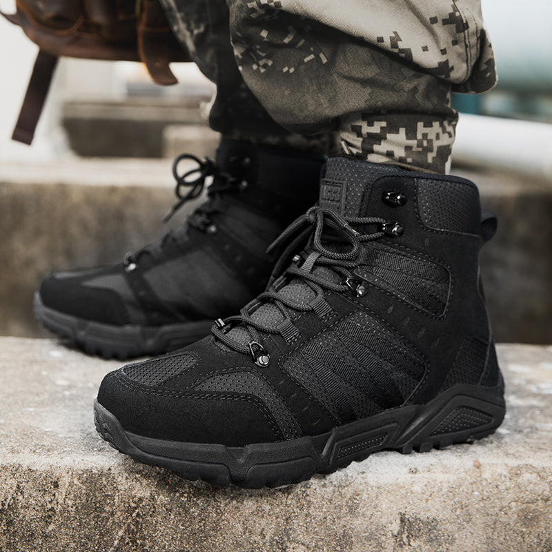 Men’s Tactical Work & Hiking Boots – High Ankle Support, Slip-Resistant, All-Day Pain Relief Comfort Men’s Tactical Work & Hiking Boots – High Ankle Support, Slip-Resistant, All-Day Pain Relief Comfort Men’s Tactical Work & Hiking Boots – High Ankle Suppo