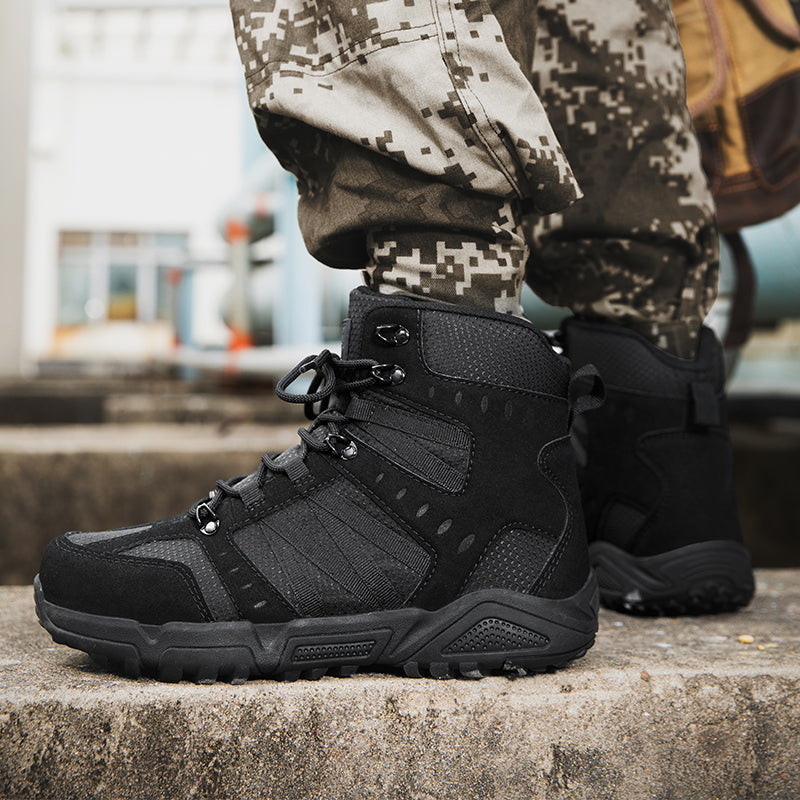 Men’s Tactical Work & Hiking Boots – High Ankle Support, Slip-Resistant, All-Day Pain Relief Comfort Men’s Tactical Work & Hiking Boots – High Ankle Support, Slip-Resistant, All-Day Pain Relief Comfort Men’s Tactical Work & Hiking Boots – High Ankle Suppo