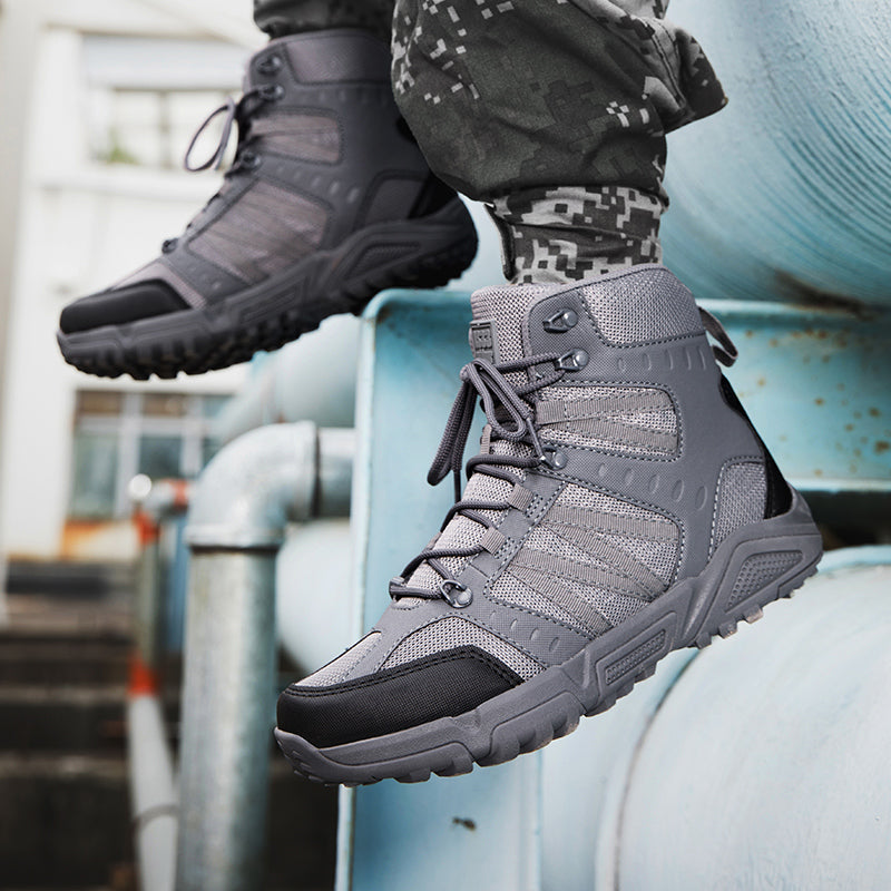 Men’s Tactical Work & Hiking Boots – High Ankle Support, Slip-Resistant, All-Day Pain Relief Comfort Men’s Tactical Work & Hiking Boots – High Ankle Support, Slip-Resistant, All-Day Pain Relief Comfort Men’s Tactical Work & Hiking Boots – High Ankle Suppo