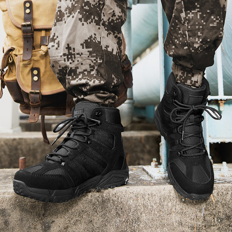 Men’s Tactical Work & Hiking Boots – High Ankle Support, Slip-Resistant, All-Day Pain Relief Comfort Men’s Tactical Work & Hiking Boots – High Ankle Support, Slip-Resistant, All-Day Pain Relief Comfort Men’s Tactical Work & Hiking Boots – High Ankle Suppo