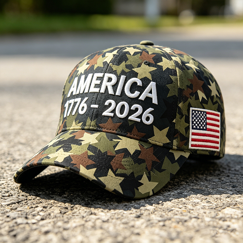 US Camouflage Art Print Casual Baseball Cap