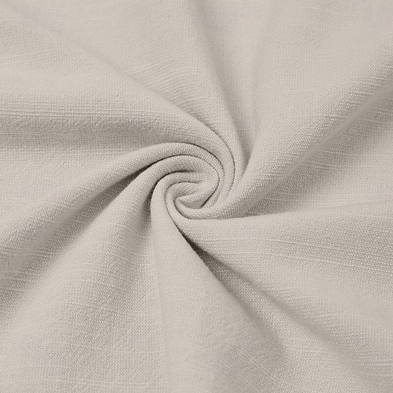 Men's Linen Shirt Polo Shirts Casual Vacation Lapel Short Sleeve Fashion Solid Color Buttons Plain Summer Spring Slim Fit Blue White Black Navy Blue Brown Army Green Linen Shirt