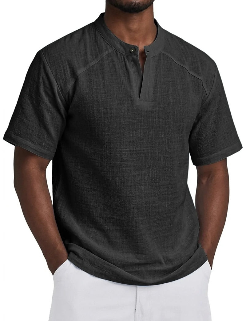 Comfort Linen Popover Shirt