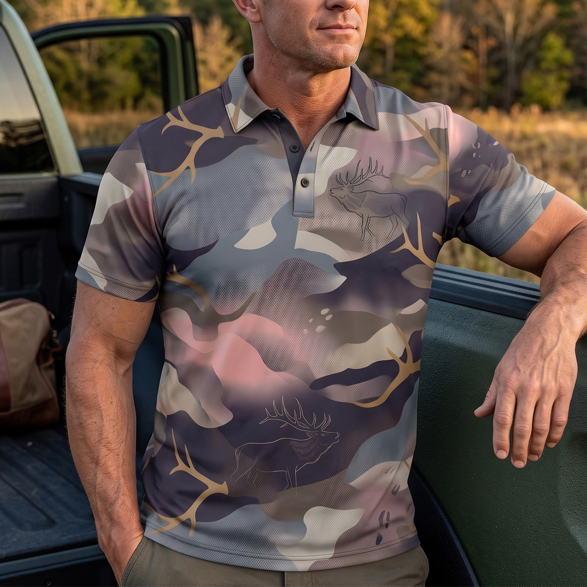 Elk Hunting - Polo Shirt EHP1019