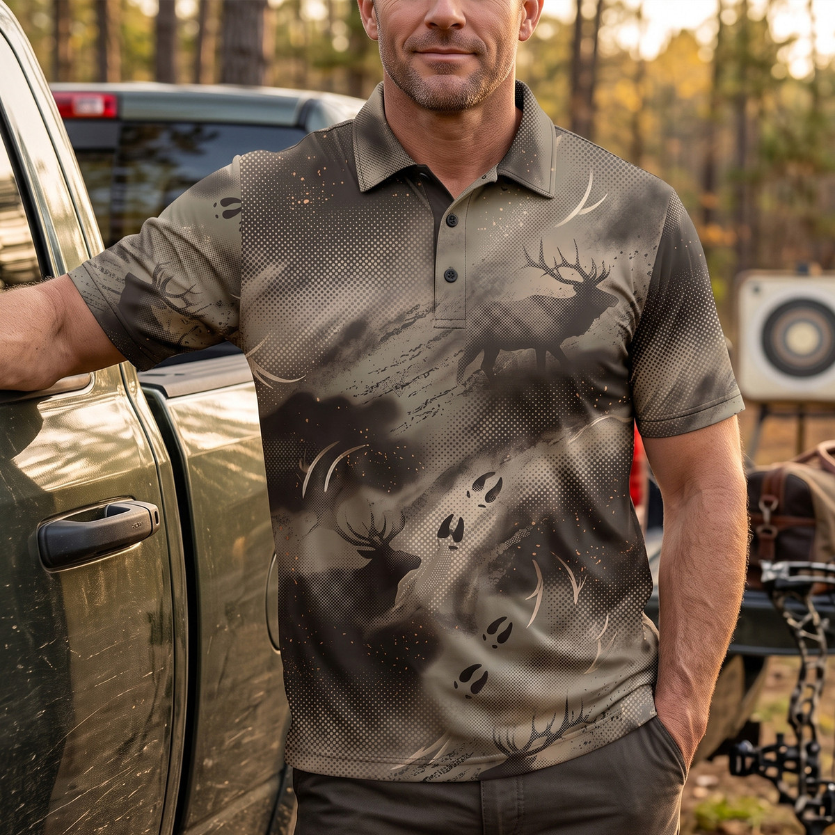 Elk Hunting - Polo Shirt EHP1018