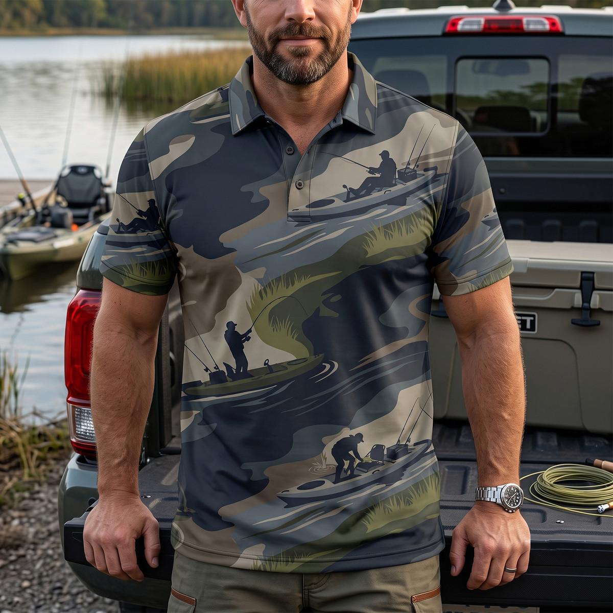 Kayak Fishing - Polo Shirt KFP1003