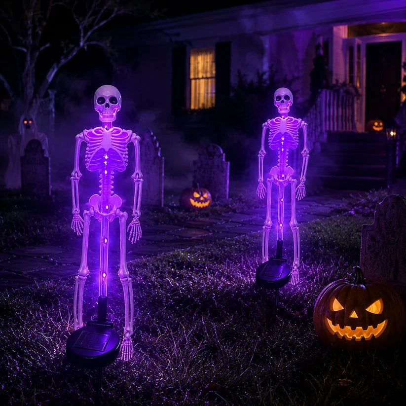 💀 Last Day 50% OFF – Solar Skull Garden Lights with Eerie Color-Changing Glow