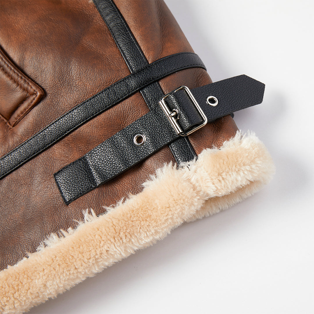 Actual side hem buckle detail