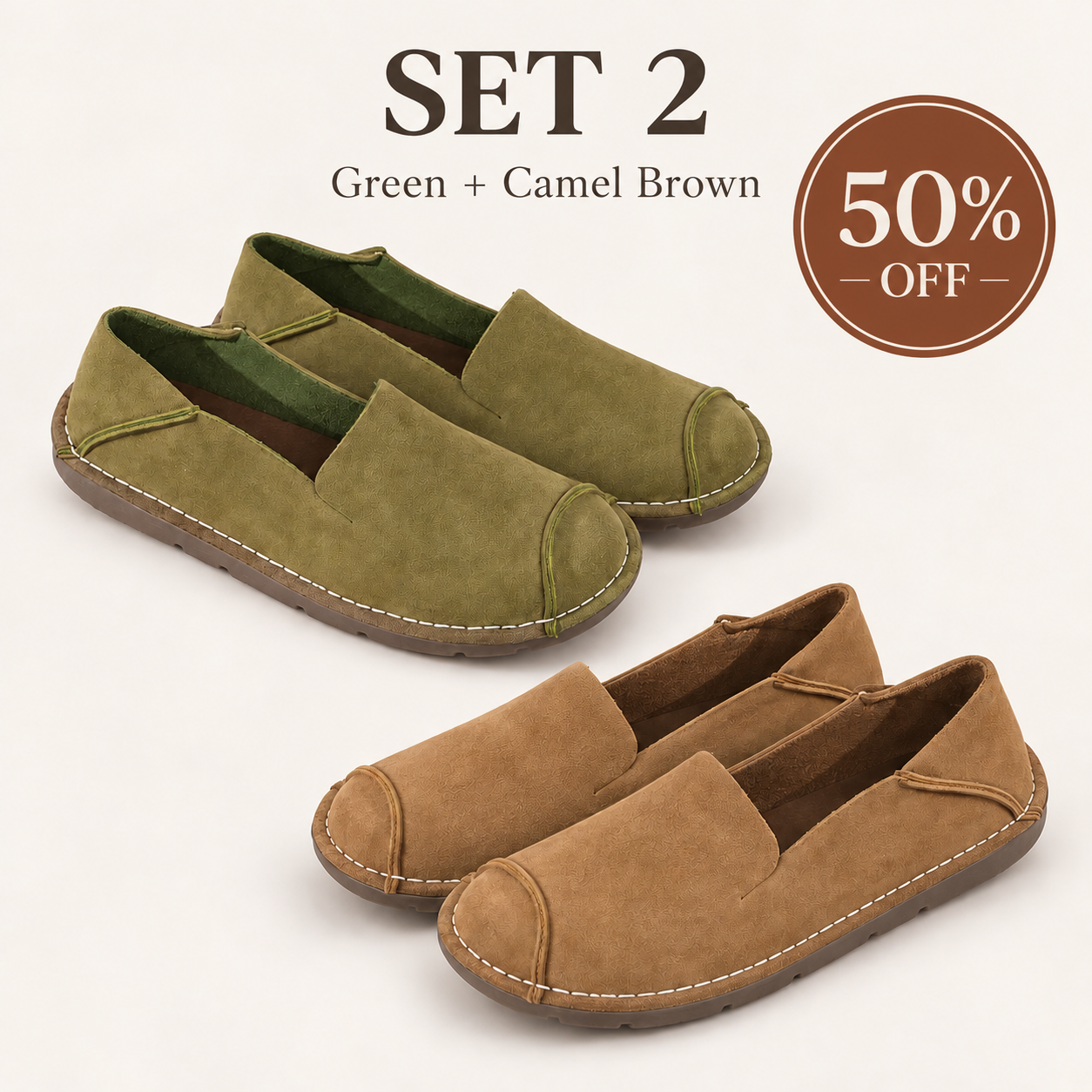 💥 Mega Sale - 50% OFF Best Sellers Today Only! 💥Women’s Wide Fit Comfort Slip-On Shoes