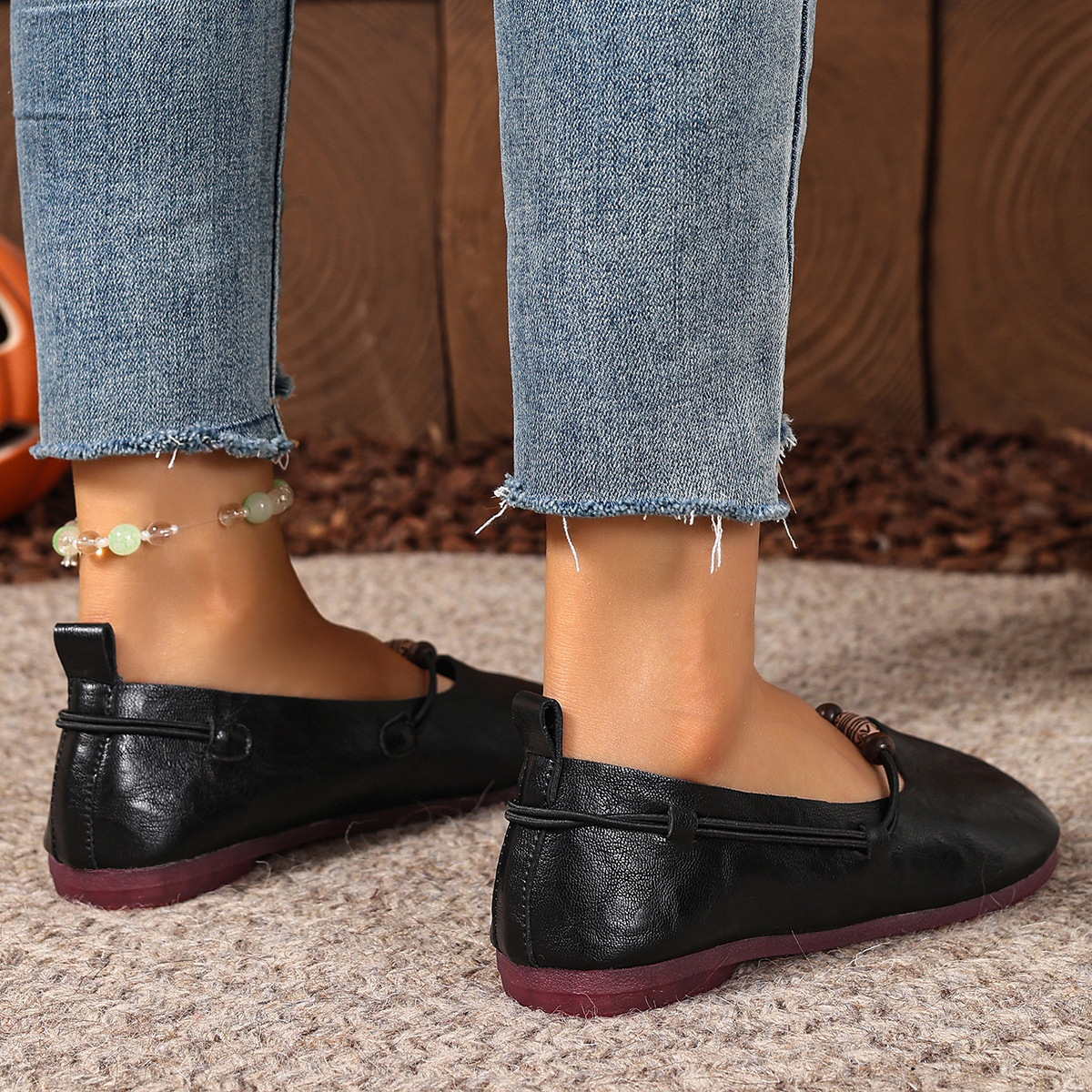 Women’s Classic Mary Jane Flats – Round Toe Low Heel Casual Shoes