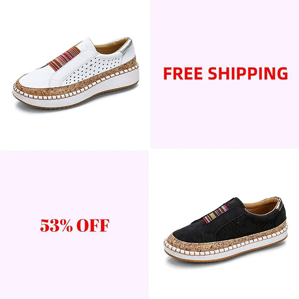 💝LAST DAY 50% OFF⭐Women's Modern No-Tie Slip-On Sports Skate Shoes