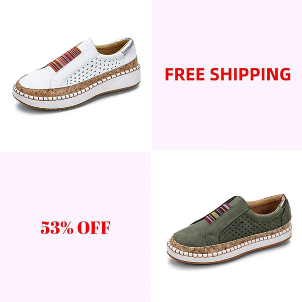 💝LAST DAY 50% OFF⭐Women's Modern No-Tie Slip-On Sports Skate Shoes