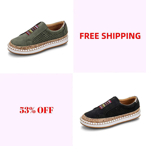 💝LAST DAY 50% OFF⭐Women's Modern No-Tie Slip-On Sports Skate Shoes