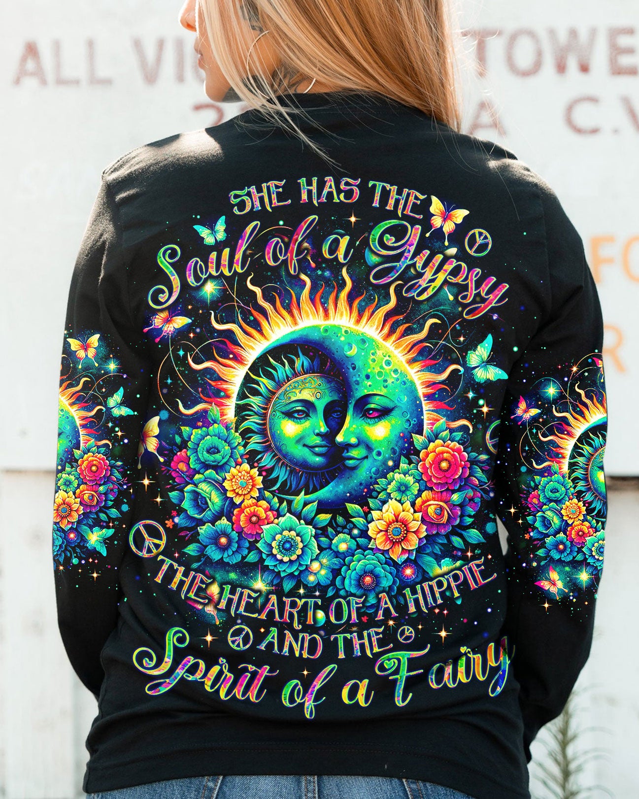 SPIRIT OF A FAIRY SUN MOON ALL OVER PRINT - TLNO1801242