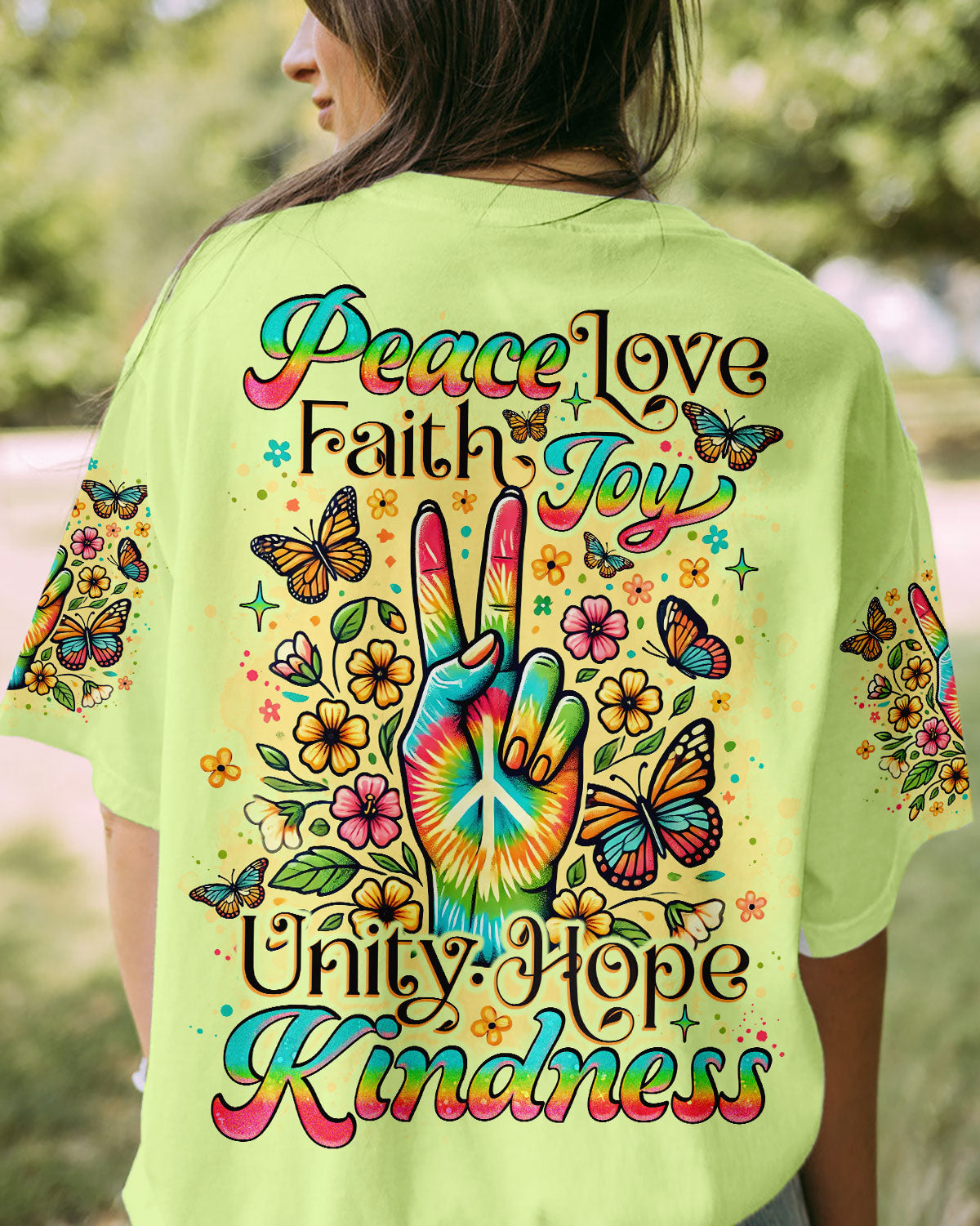 PEACE LOVE FAITH ALL OVER PRINT - TLNO2407242