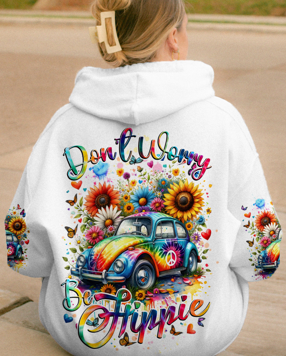 DON'T WORRY BE HIPPIE ALL OVER PRINT - TYTD2201241