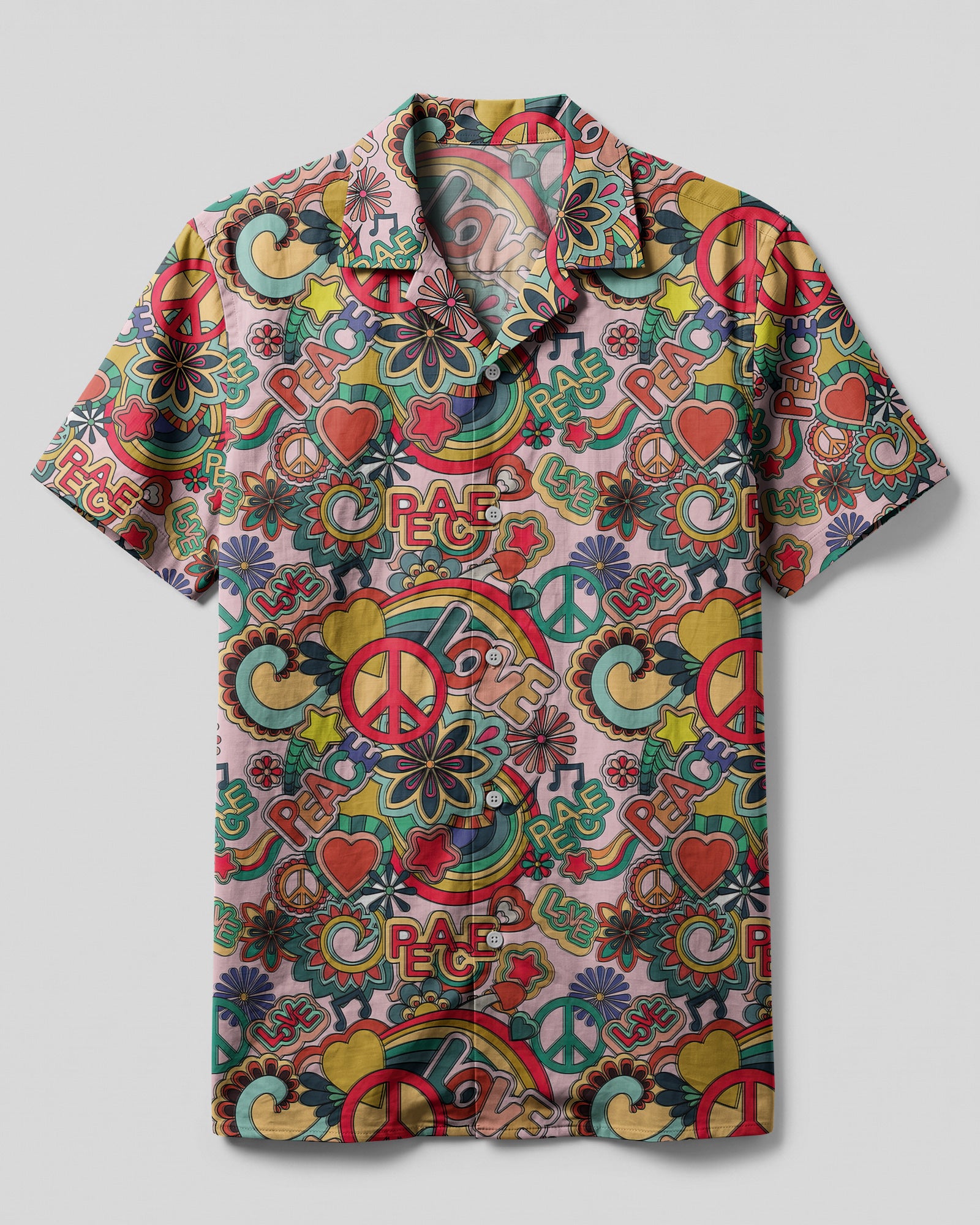 PEACE LOVE CAMP SHIRT - TYTM0204253