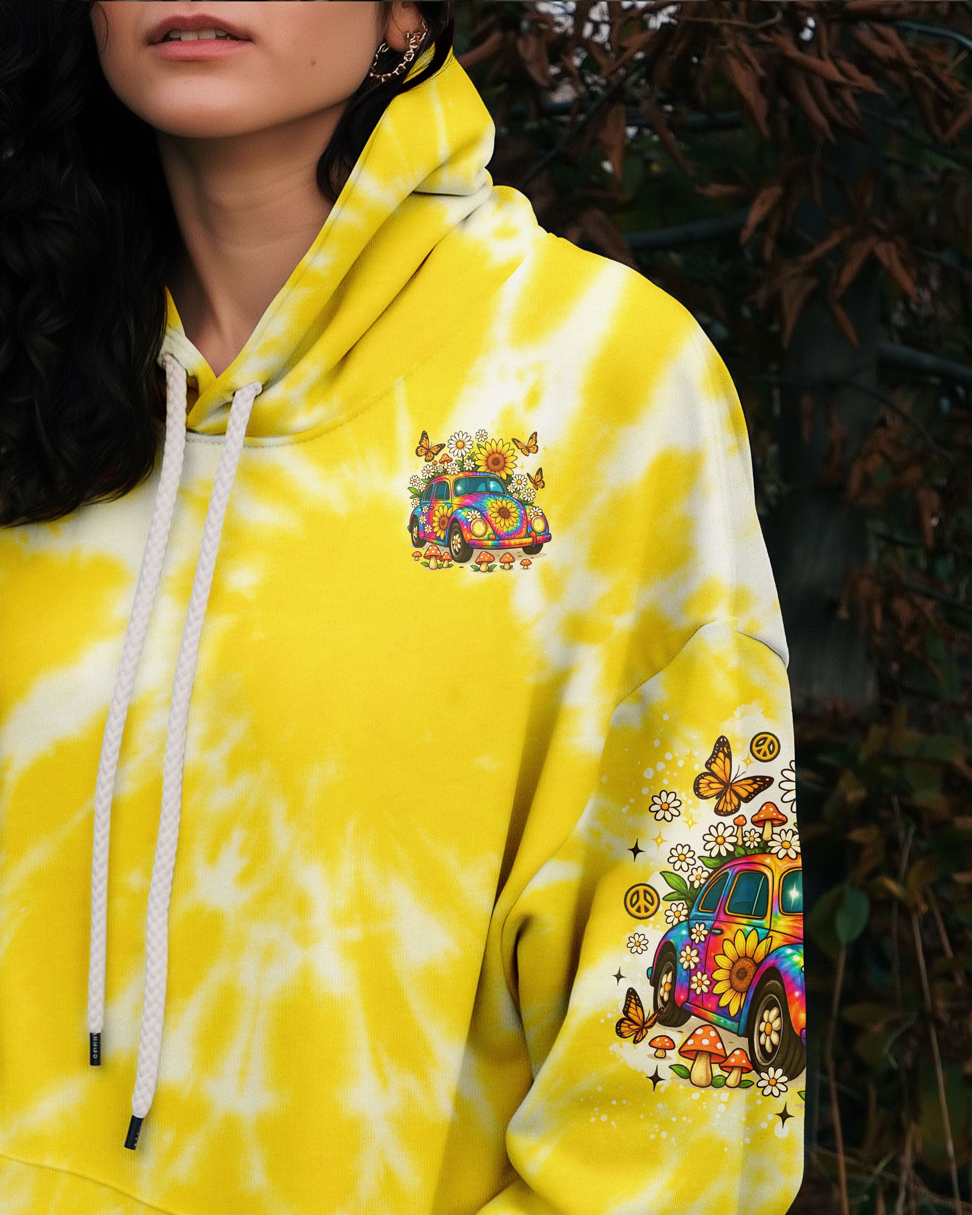 RUNNING AGAINST THE WIND CAR TIE DYE ALL OVER PRINT - TLNO0910252