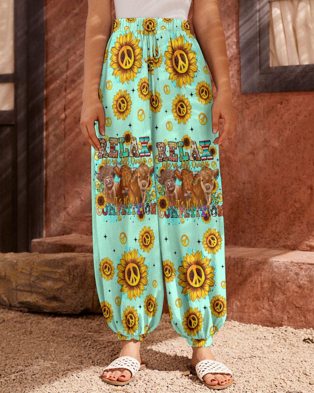 RELAX WE'RE ALL CRAZY COW ALL OVER PRINT - TLTR2308231