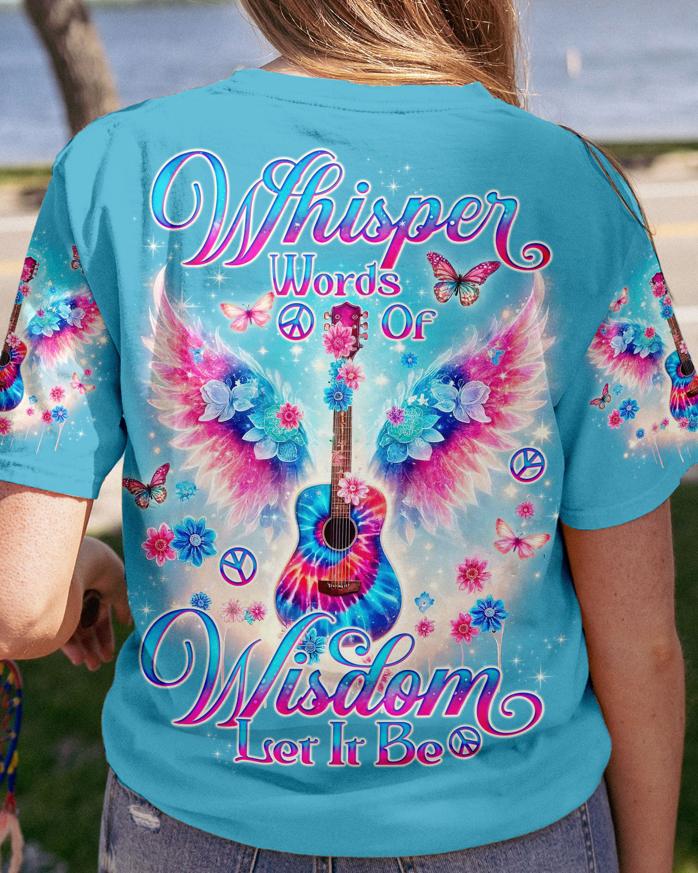 WHISPER WORDS OF WISDOM GUITAR WINGS ALL OVER PRINT - TLNO1006241