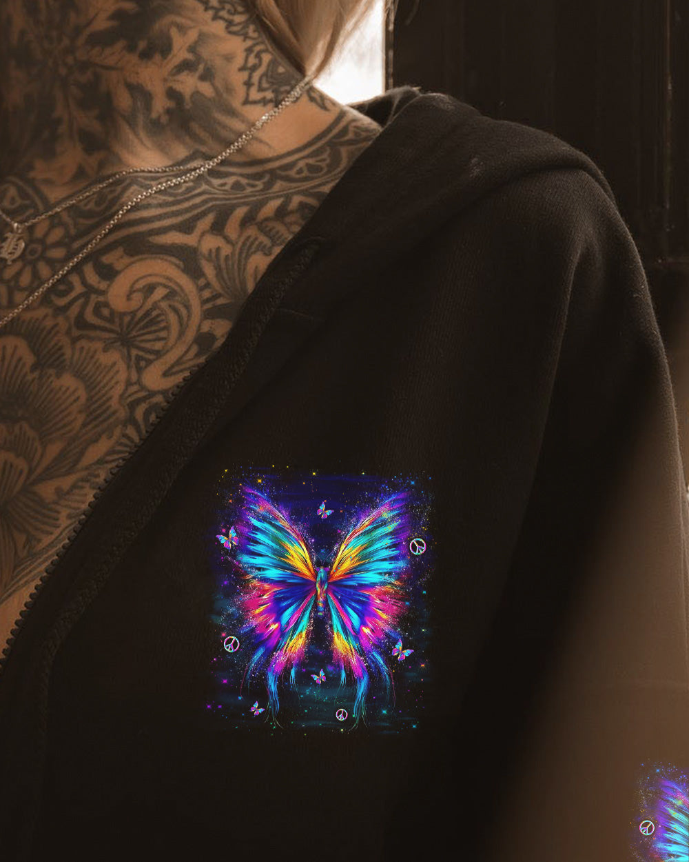 I BELIEVE THERE ARE ANGELS AMONG US BUTTERFLY ALL OVER PRINT - YHLN0402262