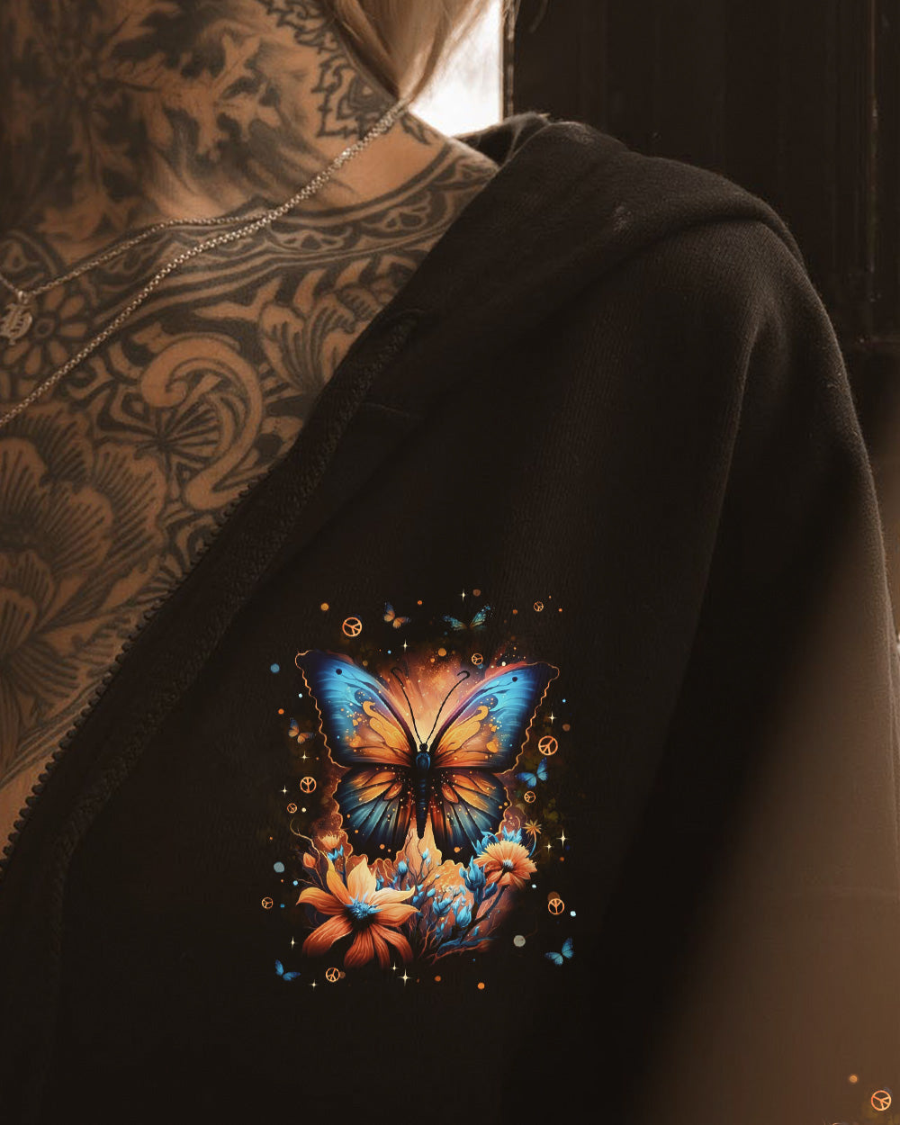 HELLO DARKNESS MY OLD FRIEND BUTTERFLY ALL OVER PRINT - TYPQ0302261
