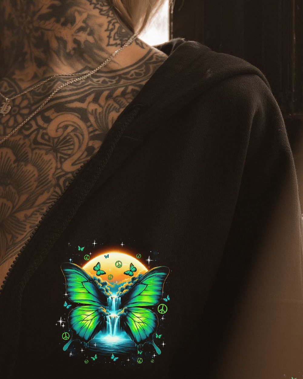 NEVER HIDE YOUR WINGS BUTTERFLY ALL OVER PRINT - TYQY0902262