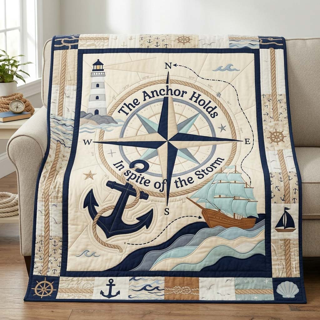 Compass Of Hope Quilted Blanket GDTONTD1173
