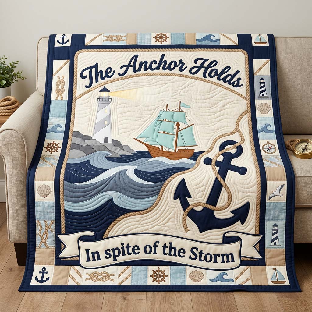 Sailing Through Storm Quilted Blanket GDTONTD1174