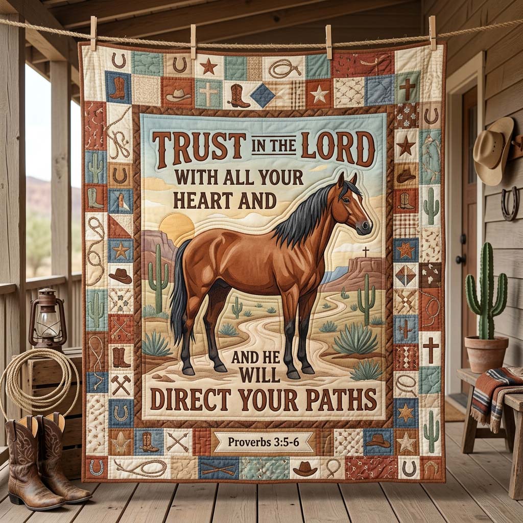 Trust The Trail Quilted Blanket GDTONTD1198
