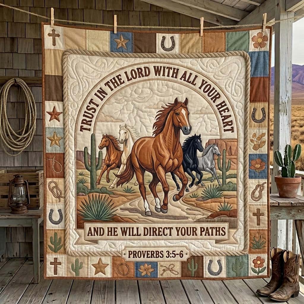 Desert Trust Horse Quilted Blanket GDTONTD1200