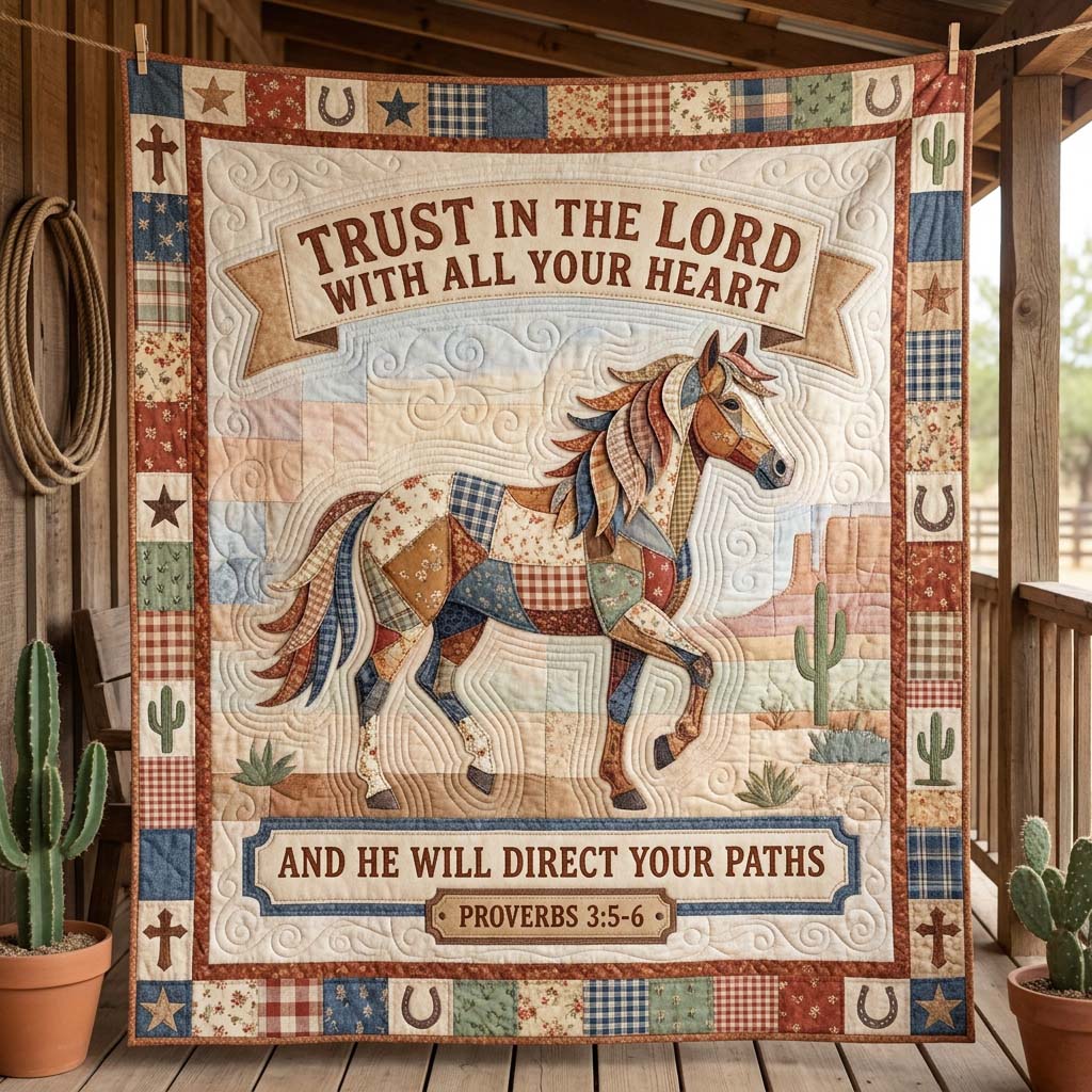 Running By Faith Quilted Blanket GDTONTD1201