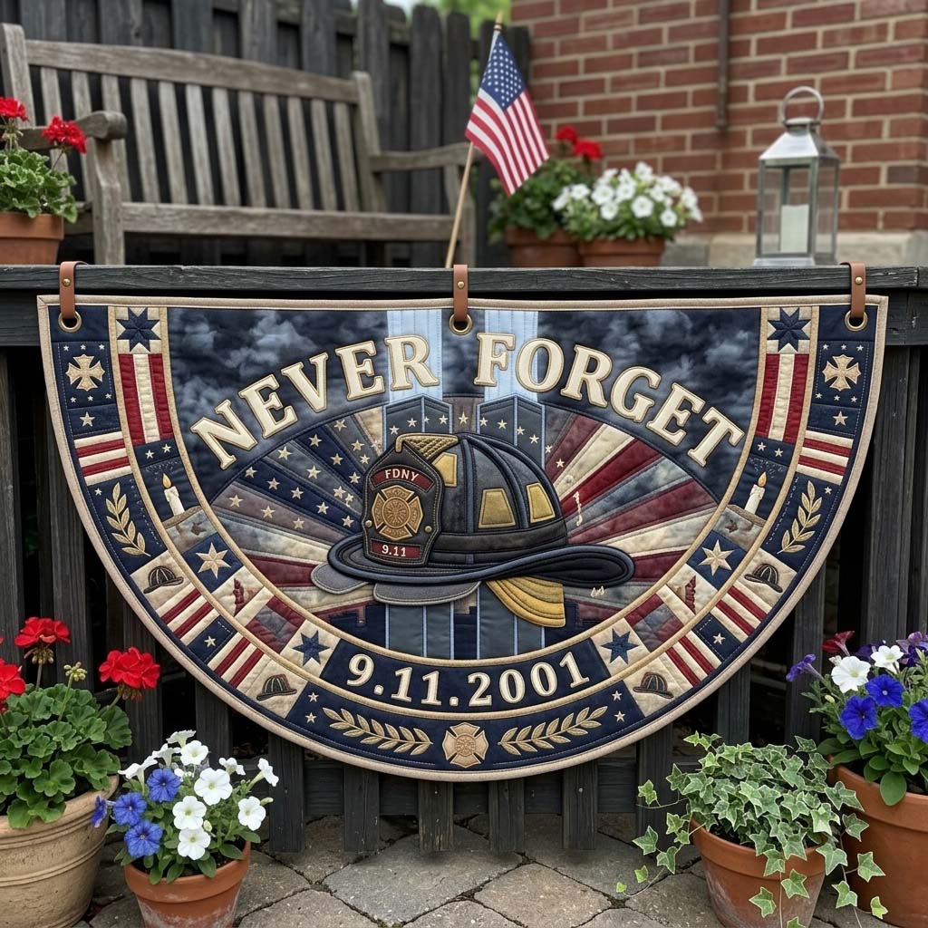 FDNY Helmet Tribute Fan Flag GDTONTD1310