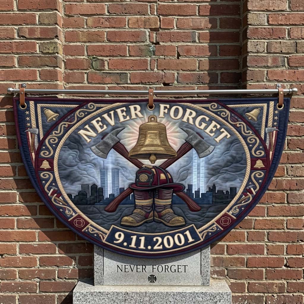 Fire Bell Memorial Fan Flag GDTONTD1311
