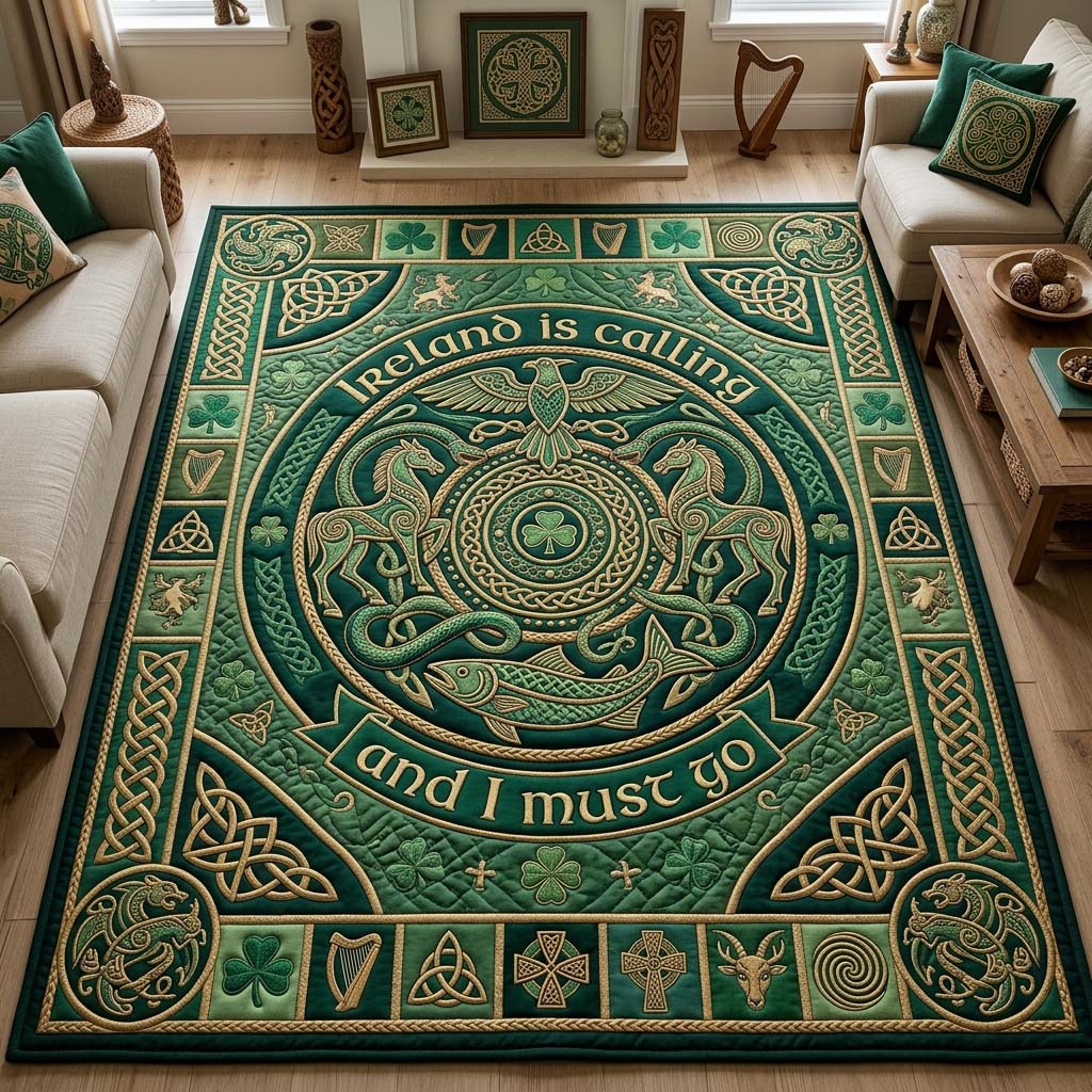 Emerald Celtic Area Rug GDTONTD1421