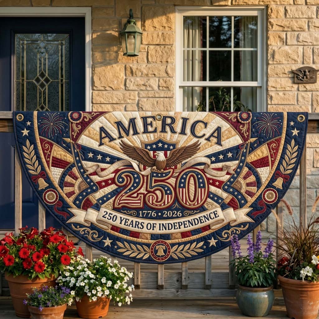 Independence Eagle Fan Flag GDTONTD278